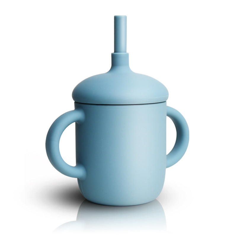 Vaso de Silicona con Pajita para Bebé – Resistente a Caídas y Altas Temperaturas