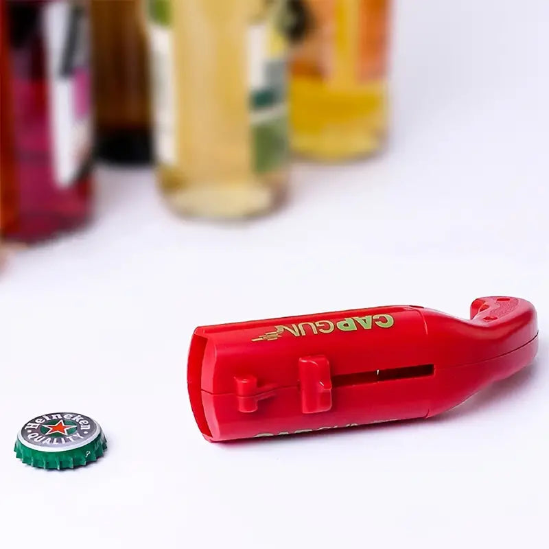 Abridor de Botellas tipo Pistola con Sacacorchos para Fiestas