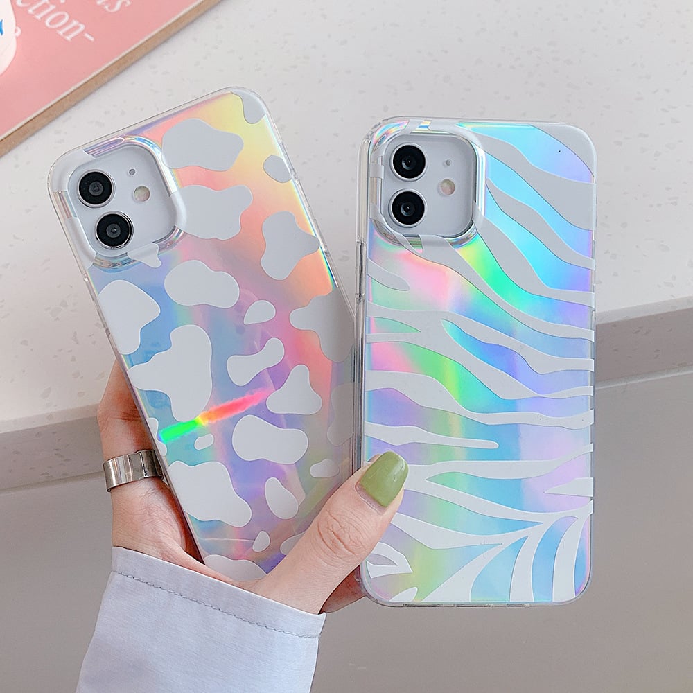 Funda con Estampado Láser de Cebra y Leopardo a Doble Cara