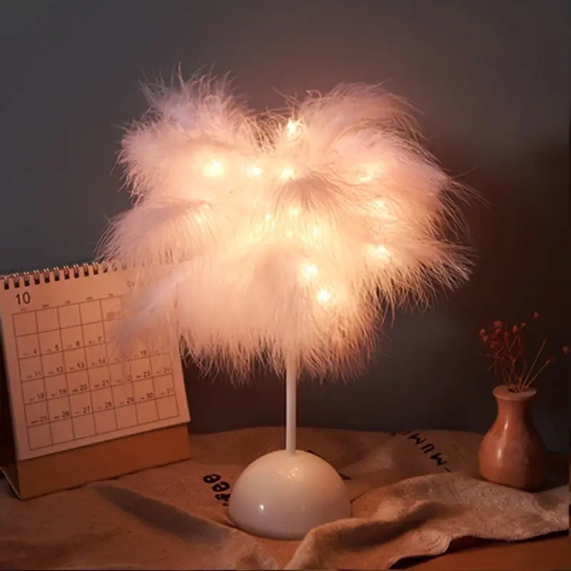 Luces Románticas de Plumas para Dormitorio y Mesa de Comedor