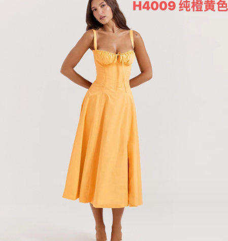 Vestido Parisino - Vestido Largo Floral con Ajuste en la Cintura (Una Pieza)