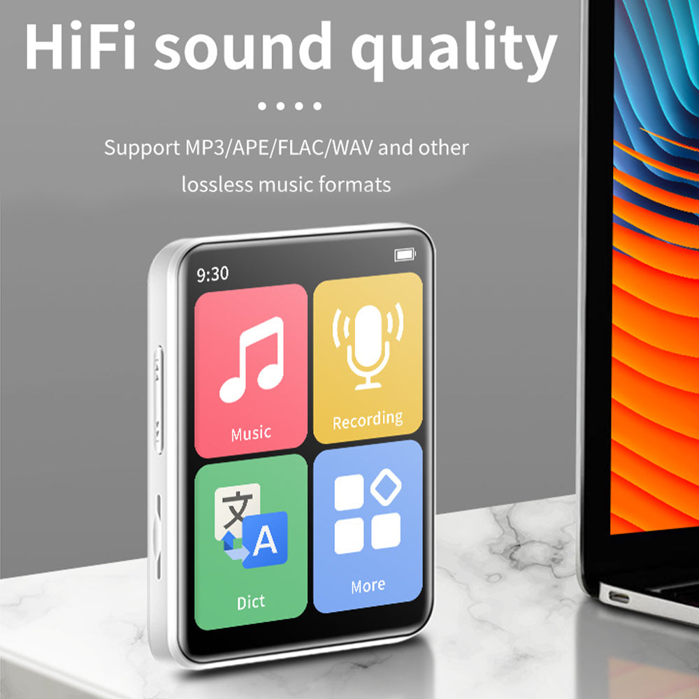 Reproductor MP3 Bluetooth Mini Portátil con Pantalla Táctil