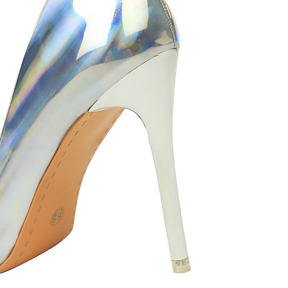 Tacones Altos Estilo Europeo y Americano con Diseño Calado