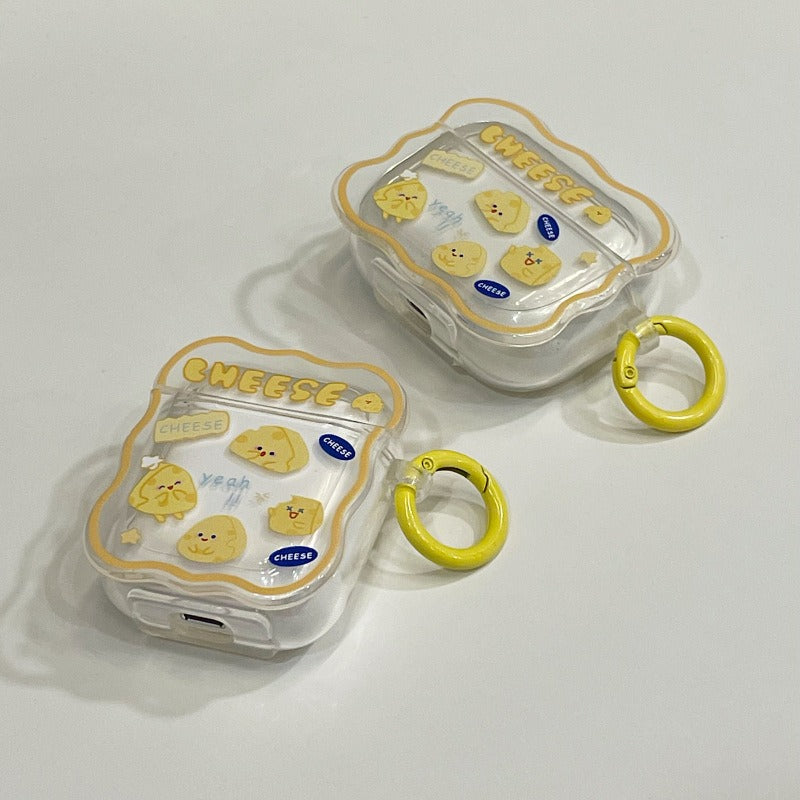 Linda Funda tipo Queso Ondulado para Apple AirPods