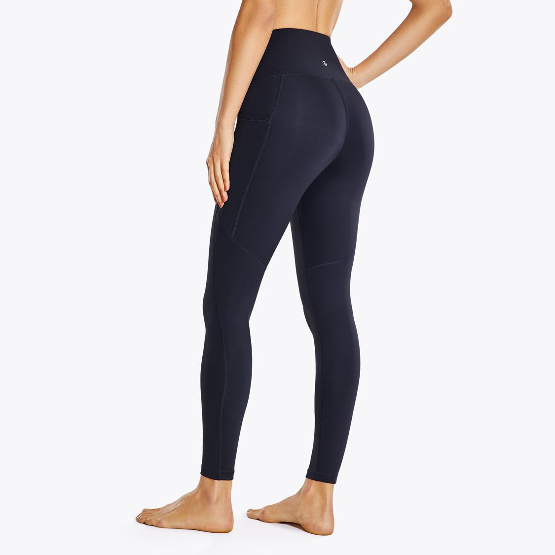 Leggings de Cintura Alta Color Sólido para Fitness y Running