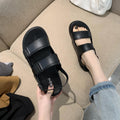 Sandalias Casuales de PVC Color Sólido Estilo Coreano