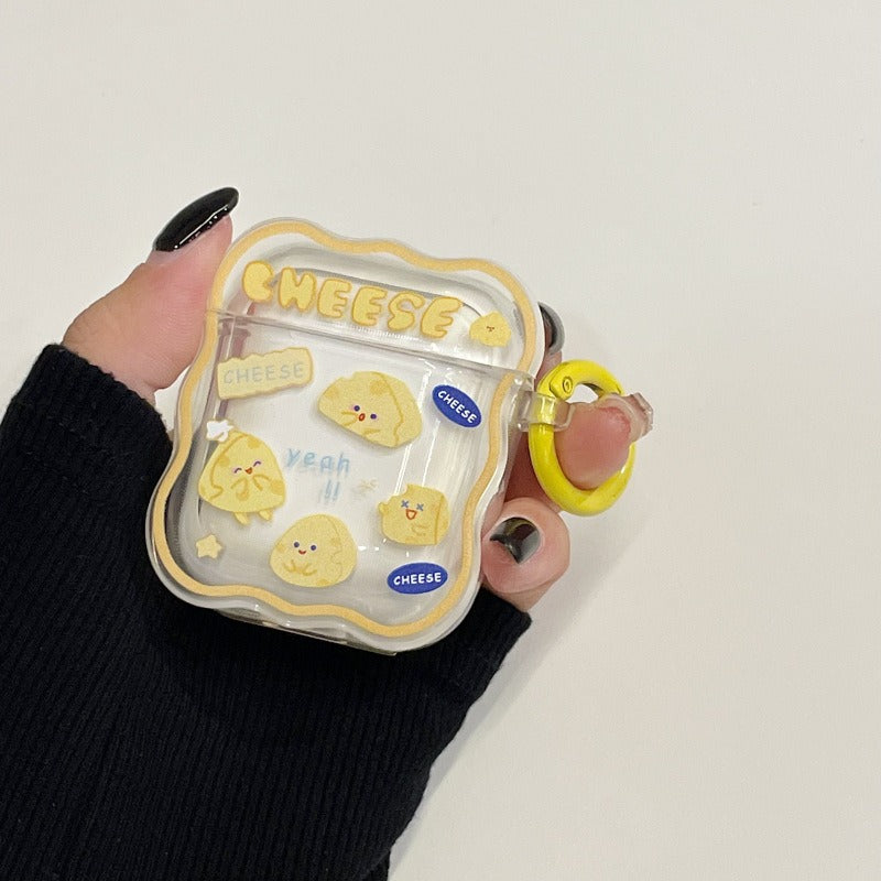 Linda Funda tipo Queso Ondulado para Apple AirPods