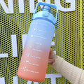 Botella de Agua Deportiva Motivacional con Stickers, Portátil