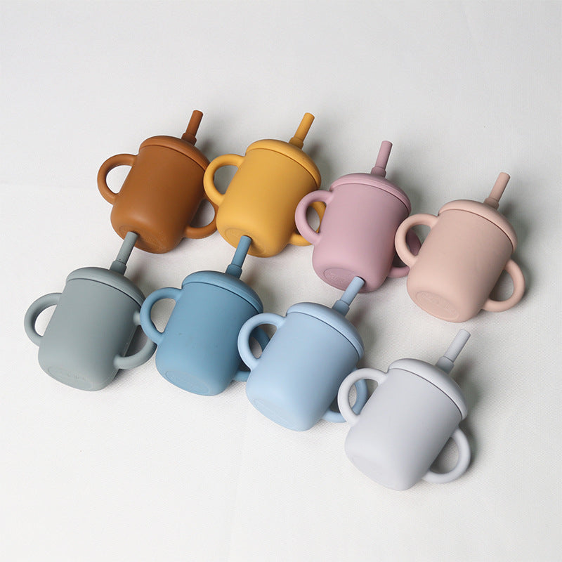 Vaso de Silicona con Pajita para Bebé – Resistente a Caídas y Altas Temperaturas