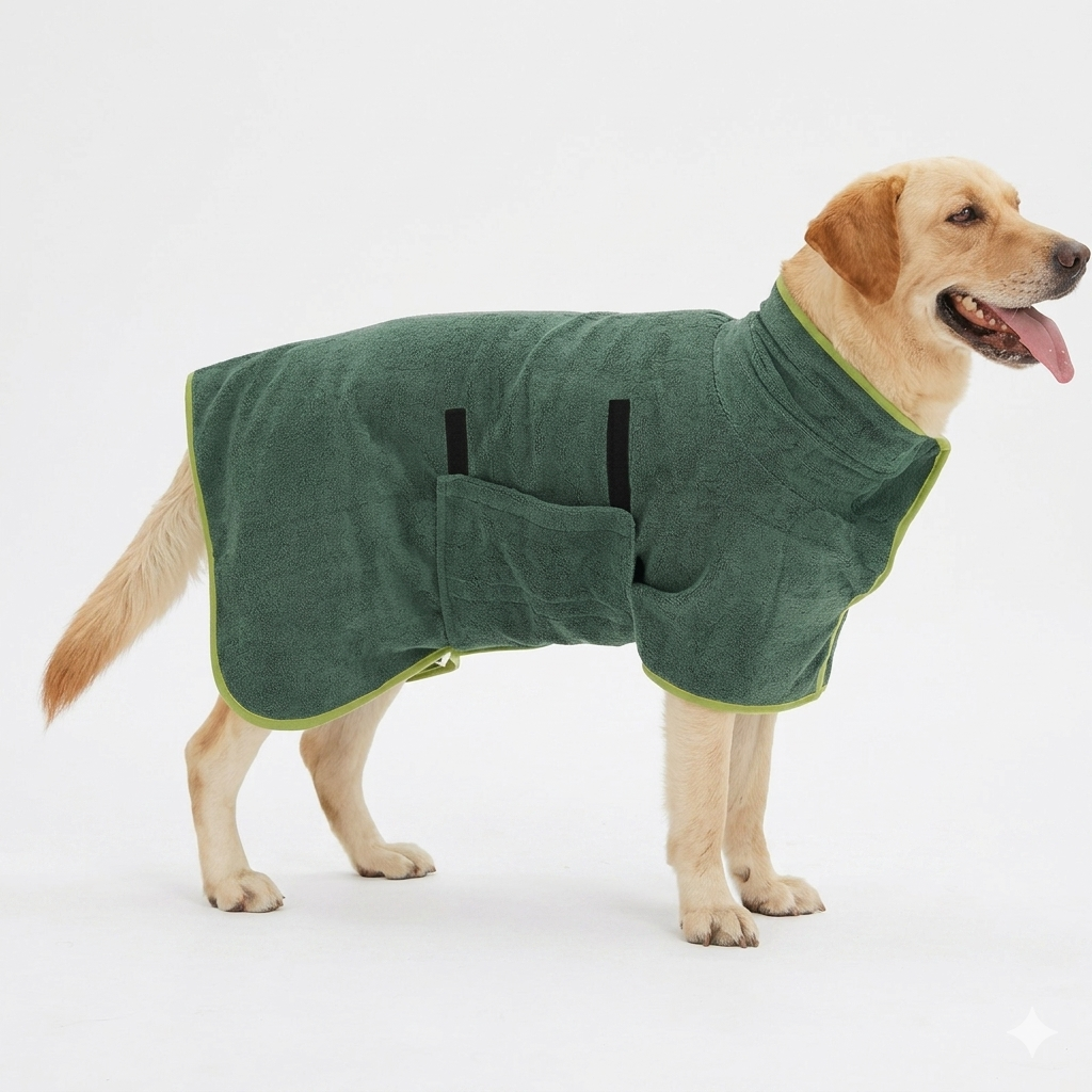 Albornoz Toalla de Secado Rápido para Mascotas