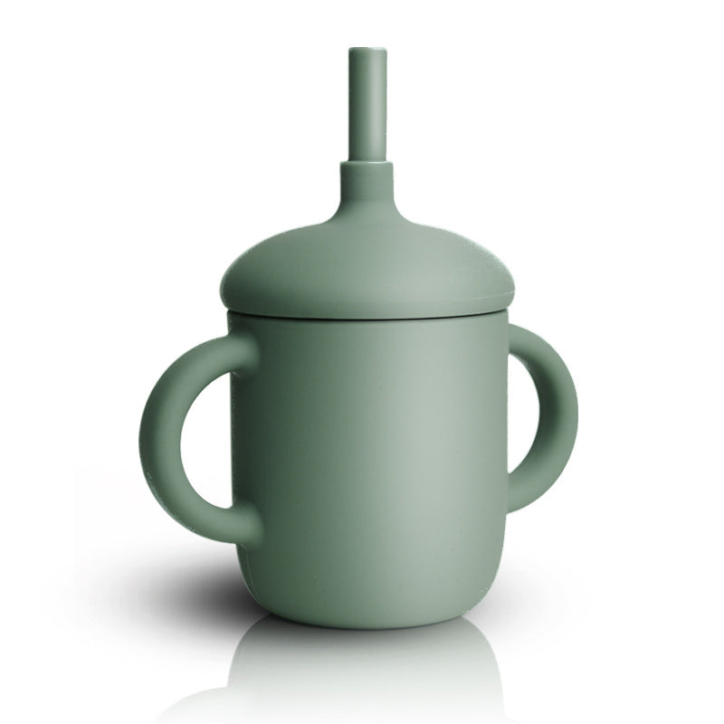 Vaso de Silicona con Pajita para Bebé – Resistente a Caídas y Altas Temperaturas