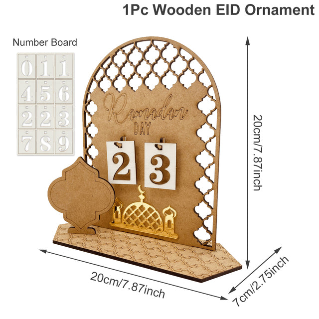 Calendario de Adviento DIY de Madera para Navidad - Colgante Decorativo