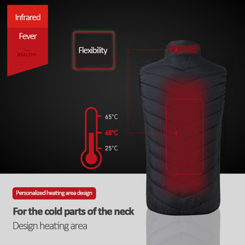 Chaleco Térmico USB para Hombre y Mujer - Ropa Táctica Calefactable