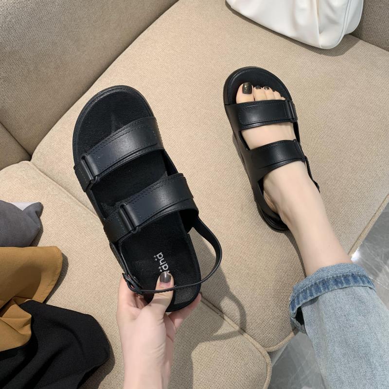 Sandalias Casuales de PVC Color Sólido Estilo Coreano