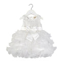 Vestido de Niña de las Flores con Diseño de Falda Escalonada