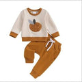 Conjunto Naranja para Bebés (0-24M) - Sudadera con Capucha de Manga Larga