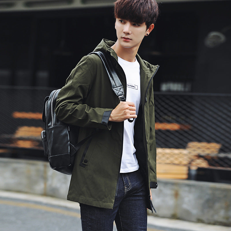 Chaqueta con Capucha para Hombre - Casual Deportiva para Exteriores