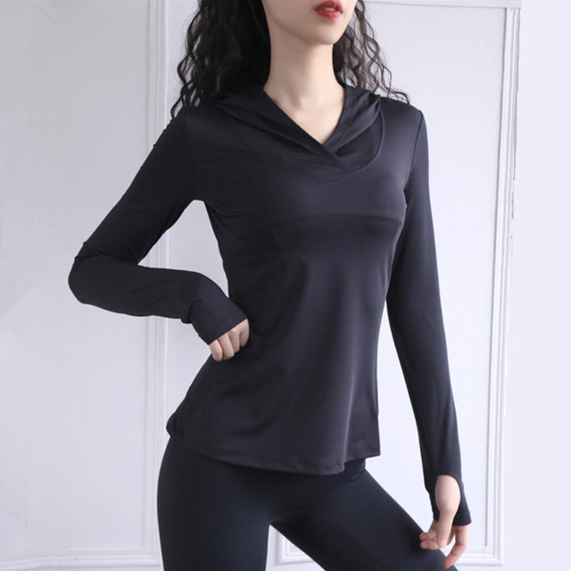 Sudadera de Yoga Transpirable de Manga Larga para Mujer