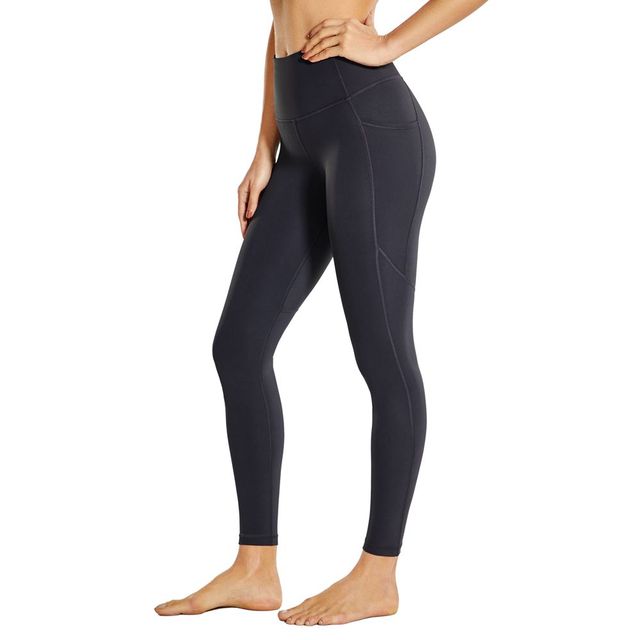Leggings de Cintura Alta Color Sólido para Fitness y Running