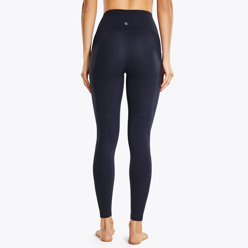 Leggings de Cintura Alta Color Sólido para Fitness y Running