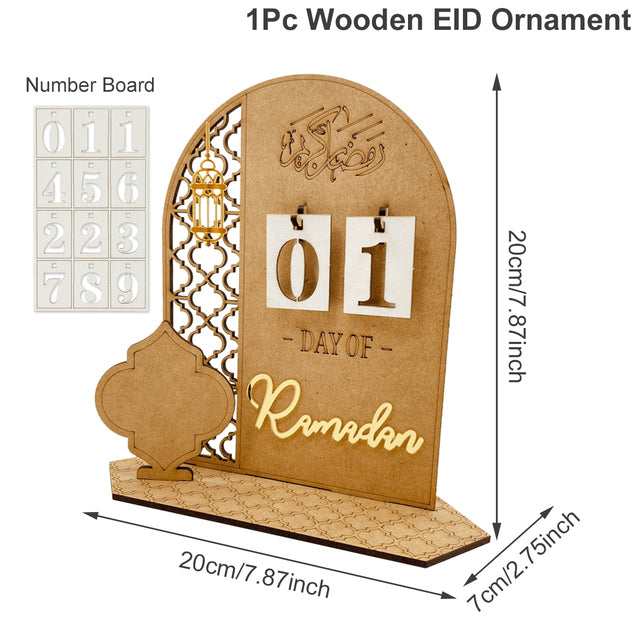 Calendario de Adviento DIY de Madera para Navidad - Colgante Decorativo