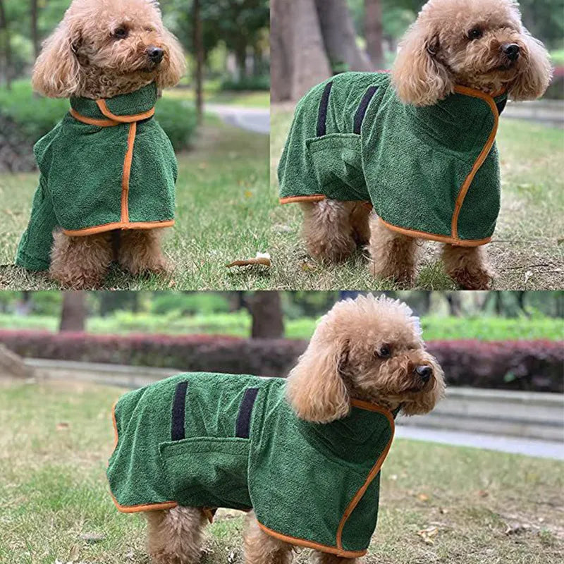 Albornoz Toalla de Secado Rápido para Mascotas