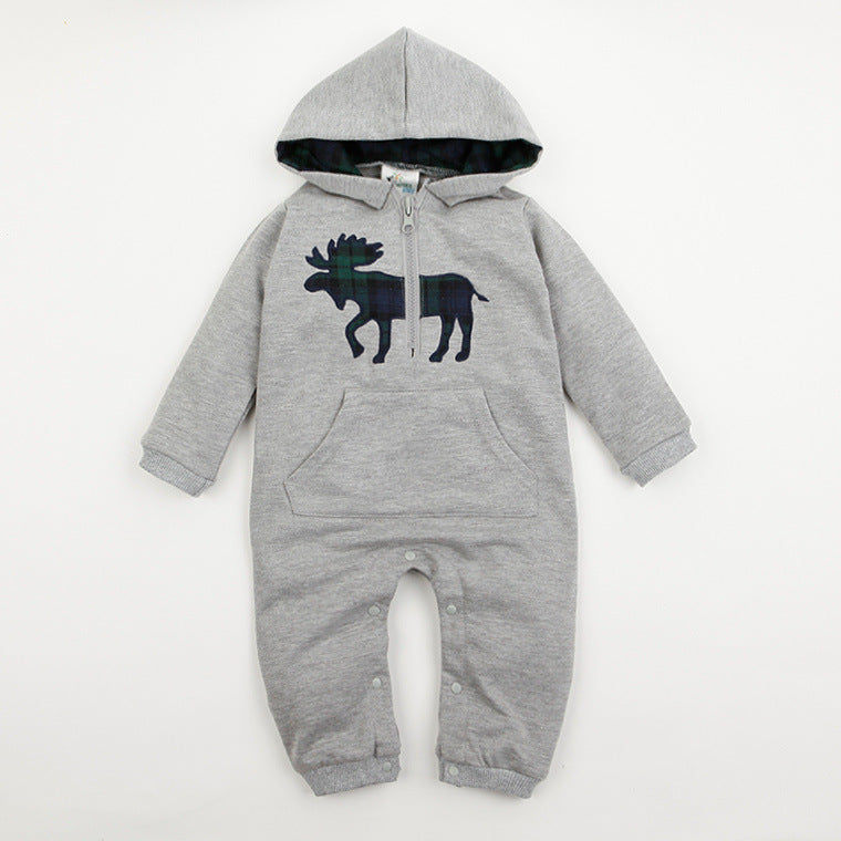 Mameluco de Bebé con Capucha y Diseño de Caricatura - Estilo Británico