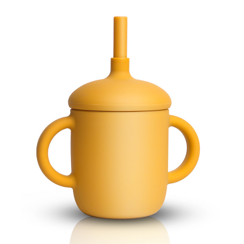 Vaso de Silicona con Pajita para Bebé – Resistente a Caídas y Altas Temperaturas