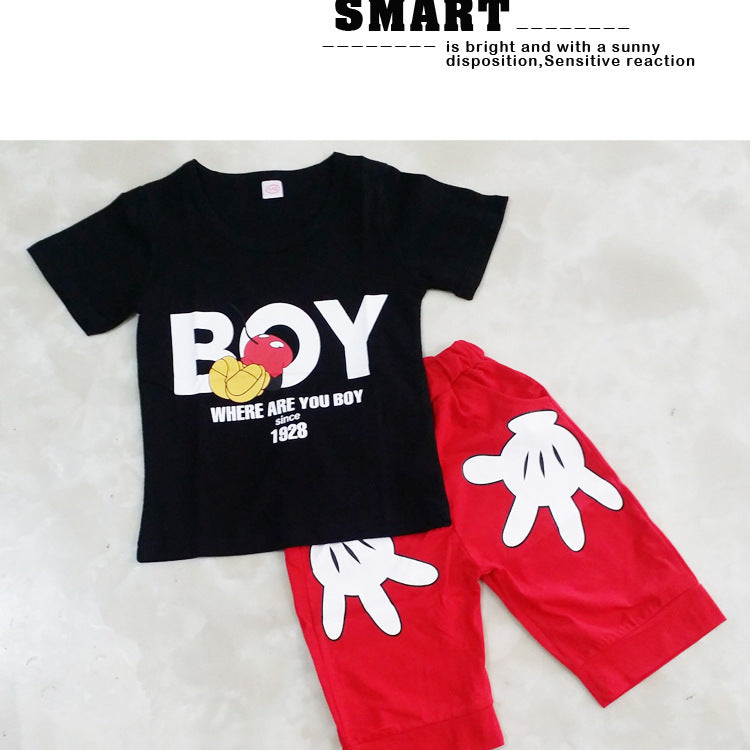Conjunto de Manga Corta de Mickey Mouse para Niños