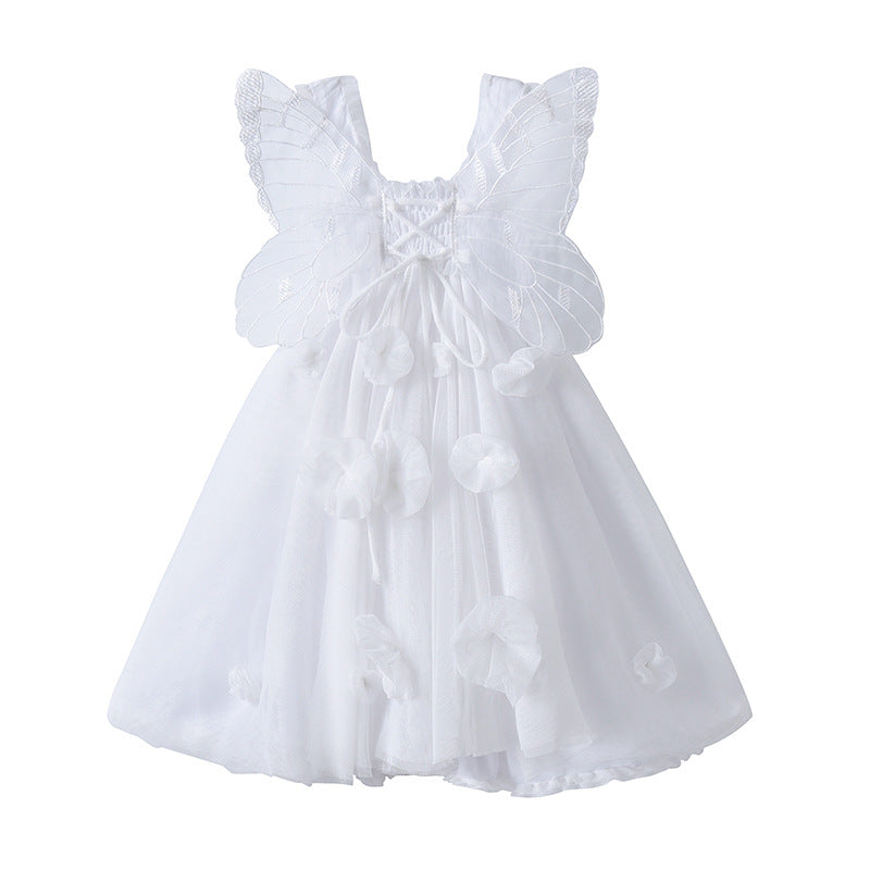 Vestido sin Mangas con Alas de Mariposa para Niña