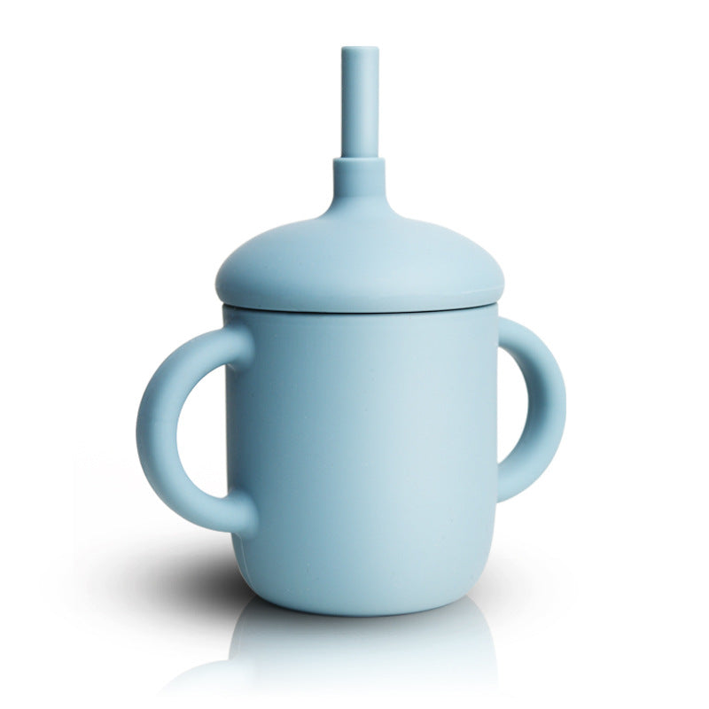 Vaso de Silicona con Pajita para Bebé – Resistente a Caídas y Altas Temperaturas