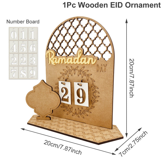 Calendario de Adviento DIY de Madera para Navidad - Colgante Decorativo