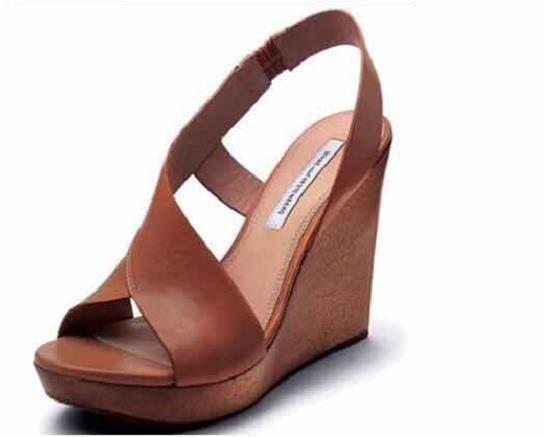 Sandalias de Cuña con Talón Abierto y Punta Peep Toe para Mujer