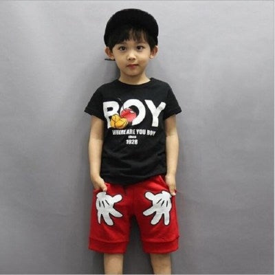Conjunto de Manga Corta de Mickey Mouse para Niños