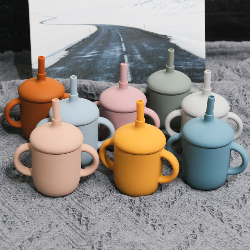 Vaso de Silicona con Pajita para Bebé – Resistente a Caídas y Altas Temperaturas