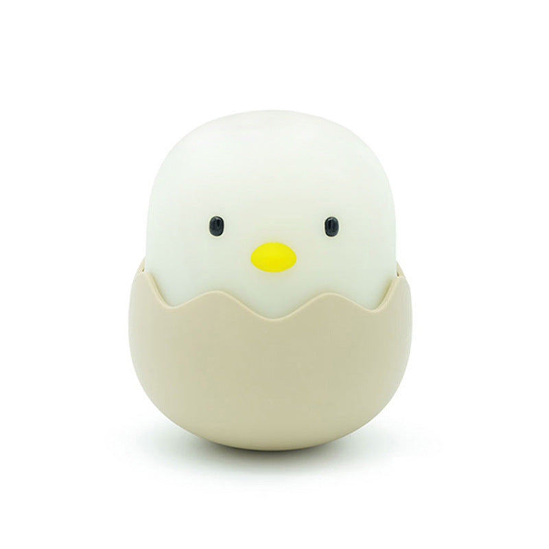 Luz Nocturna LED de Silicona en Forma de Huevo para Niños (Recargable USB)