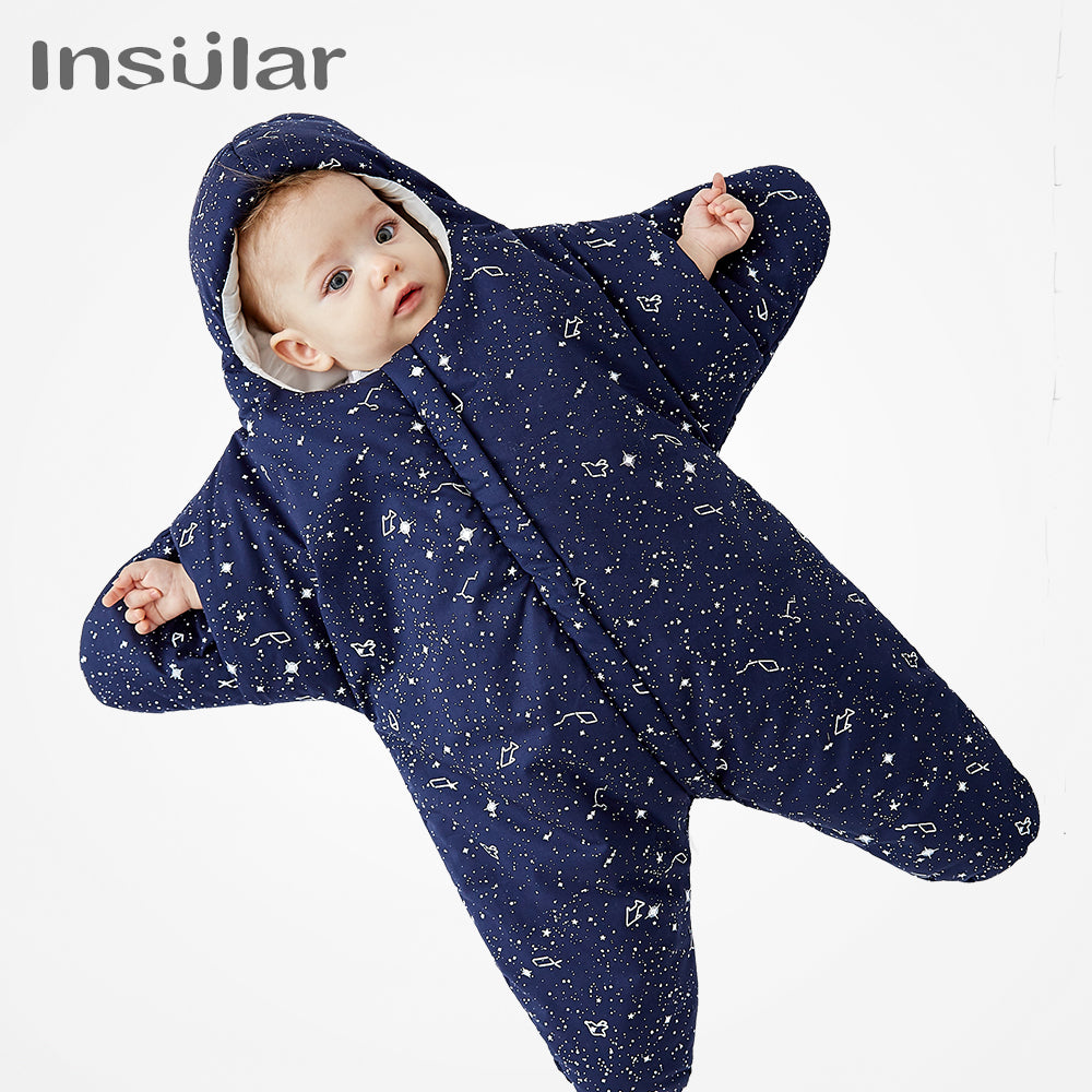 Saco de Dormir Manta para Bebé con Diseño de Estrella de Mar para Invierno