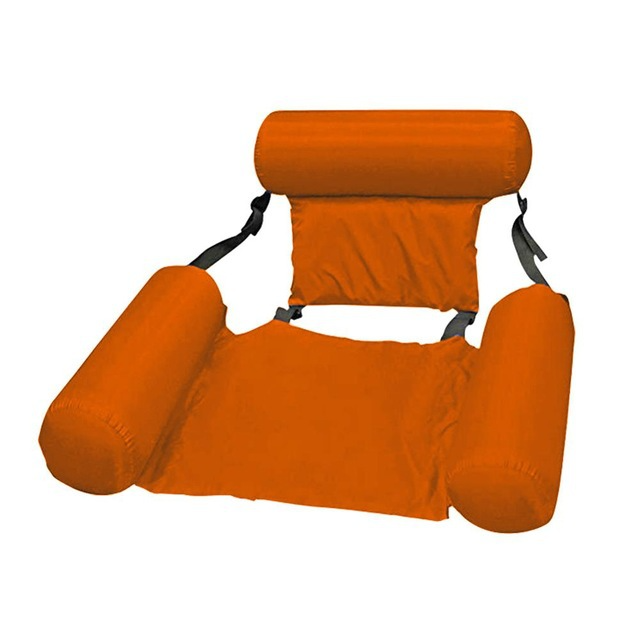 Hamaca Flotante Inflable Plegable para Piscina y Playa