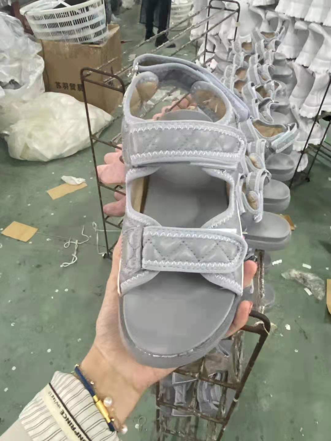 Sandalias Planas Casuales con Velcro Estilo Romano para Mujer