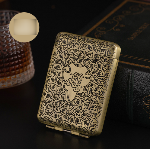 Cigarrera Vintage de Lujo Grabada para 16/20 Cigarrillos