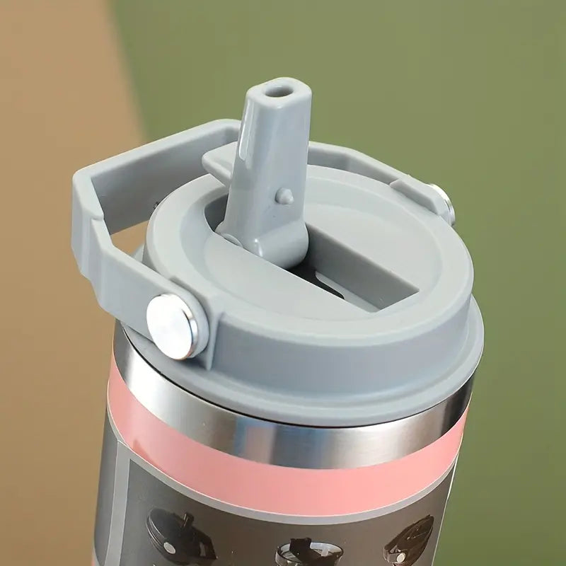 Termo Resistente con Asa para Bebidas Frías y Calientes