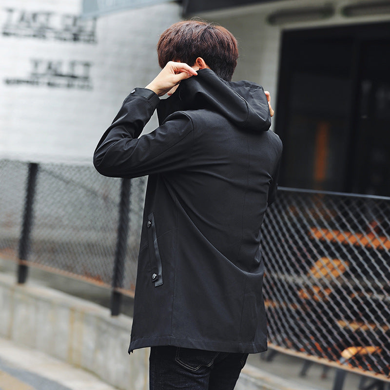 Chaqueta con Capucha para Hombre - Casual Deportiva para Exteriores