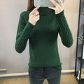 Suéter de Lana de Cuello Alto a la Moda para Invierno - Mujer