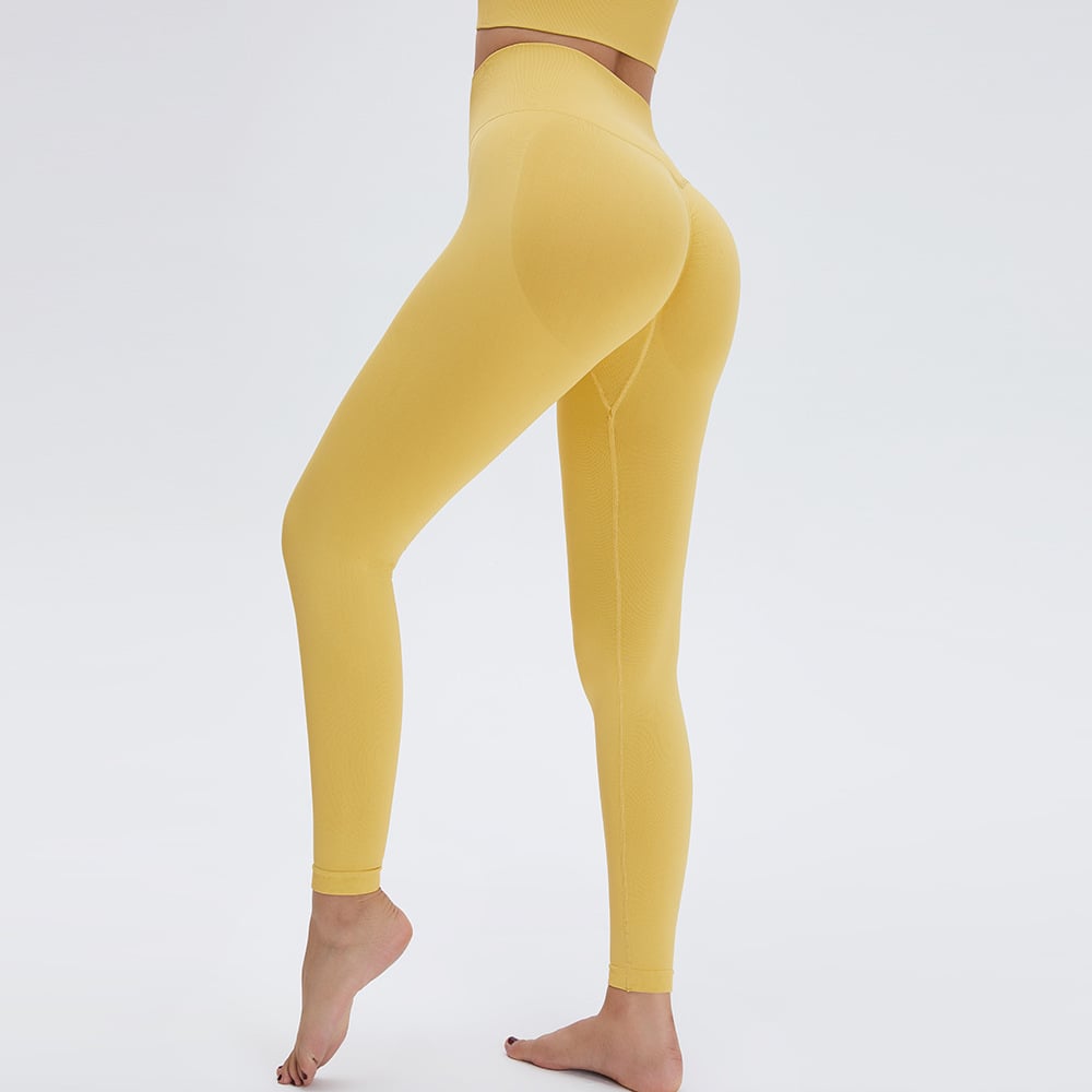 Pantalones de Fitness de Cintura Alta Levanta Glúteos de Secado Rápido