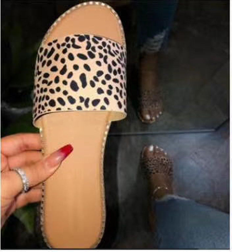 Chanclas Transparentes de Suela Plana Talla Grande