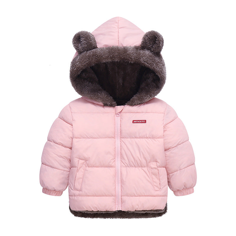 Chaqueta de Algodón con Capucha Gruesa para Niños – Invierno