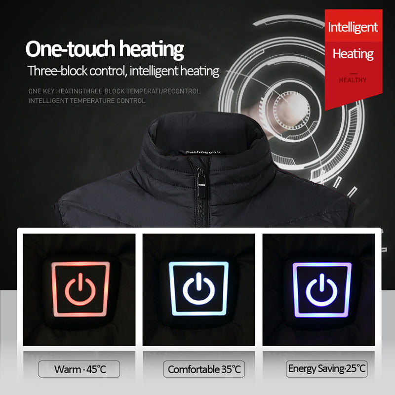 Chaleco Térmico USB para Hombre y Mujer - Ropa Táctica Calefactable