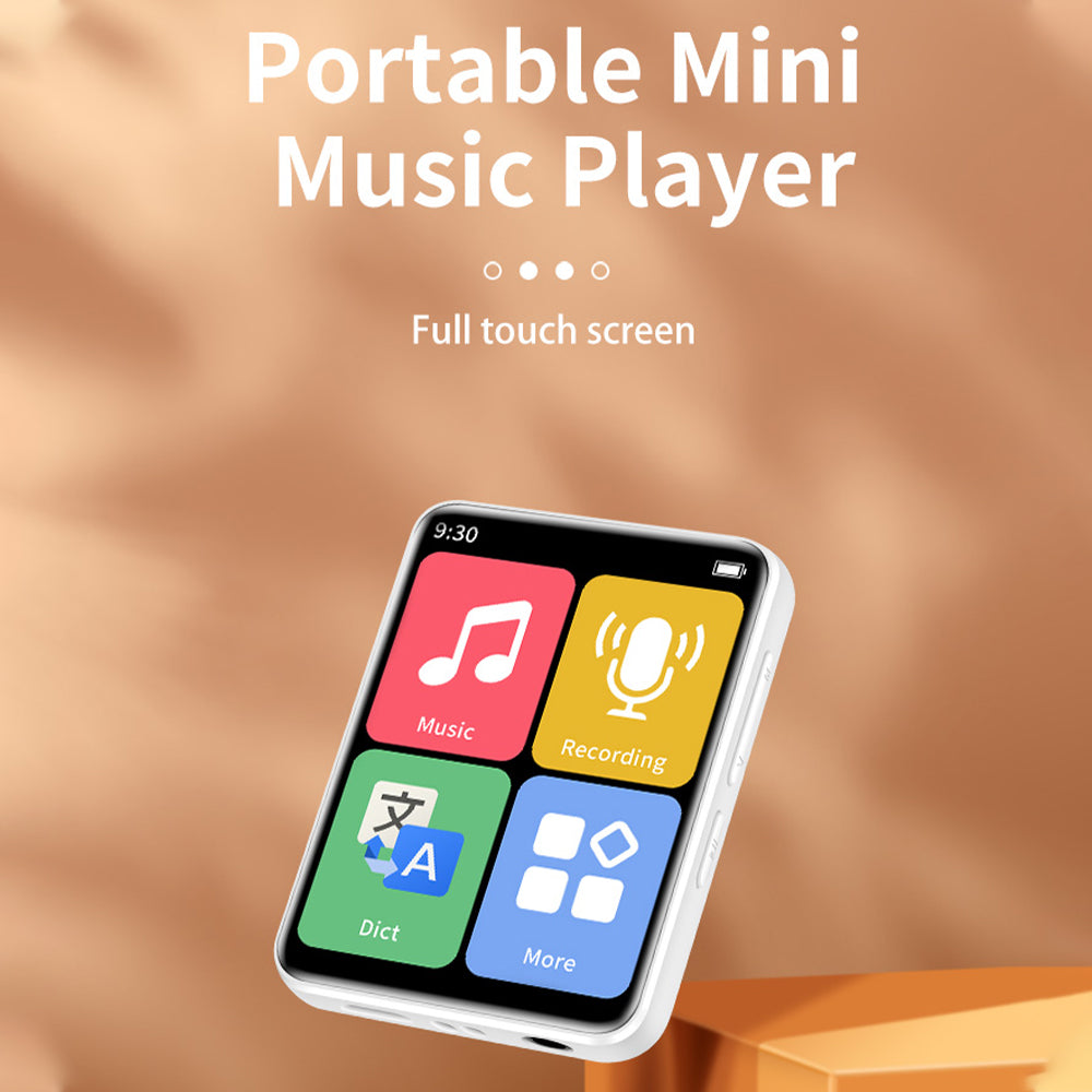 Reproductor MP3 Bluetooth Mini Portátil con Pantalla Táctil