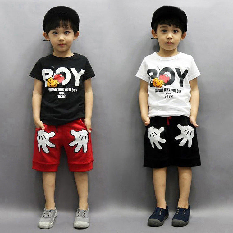 Conjunto de Manga Corta de Mickey Mouse para Niños