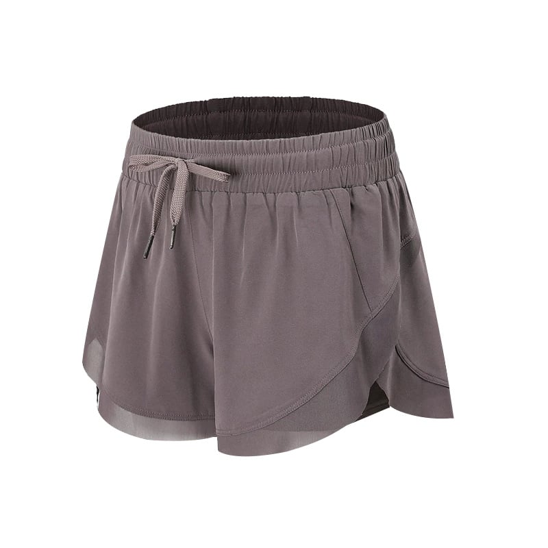 Shorts de Yoga Elásticos de Corte Ajustado para Mujer